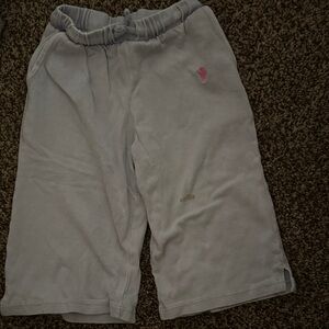 Zara Kids Gray Joggers with Pink Detail